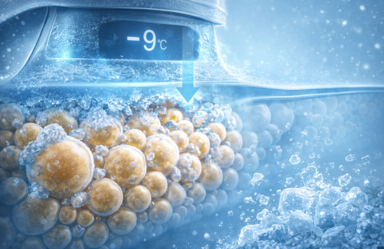 Fett welches durch das Kryolipolysegerät bei CoolCryo Itzehoe gekühlt wird.